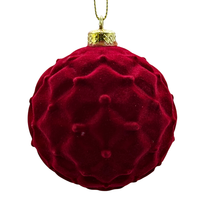 Glob de Craciun RORY 8cm Burgundy [2]