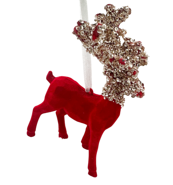 Ren decorativ din catifea rosie [1]