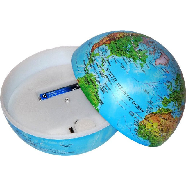 Glob Pamantesc rotativ LED MAGIC, 14cm, Albastru [2]
