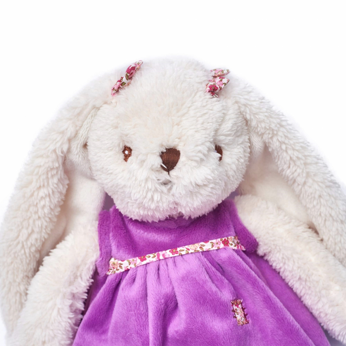 Iepure de plus cu rochita mov TILLY [5]