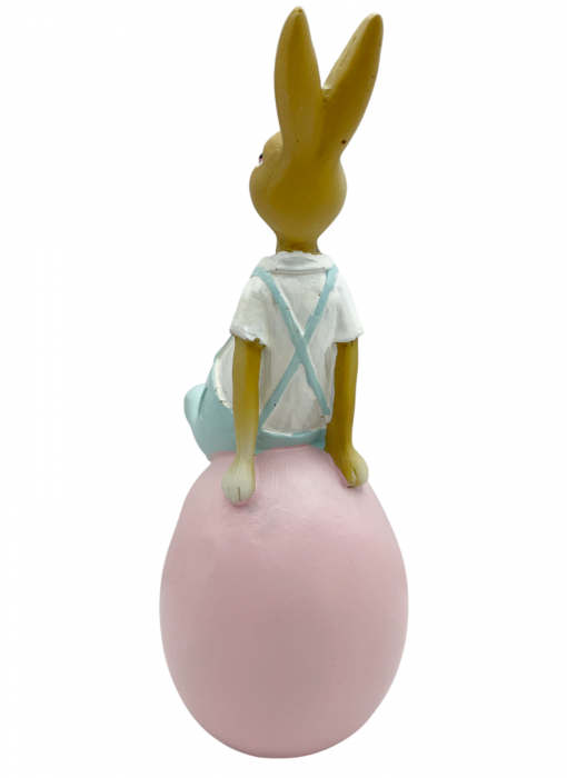 Iepure decorativ cu ou BERNIE, 8x17cm [2]