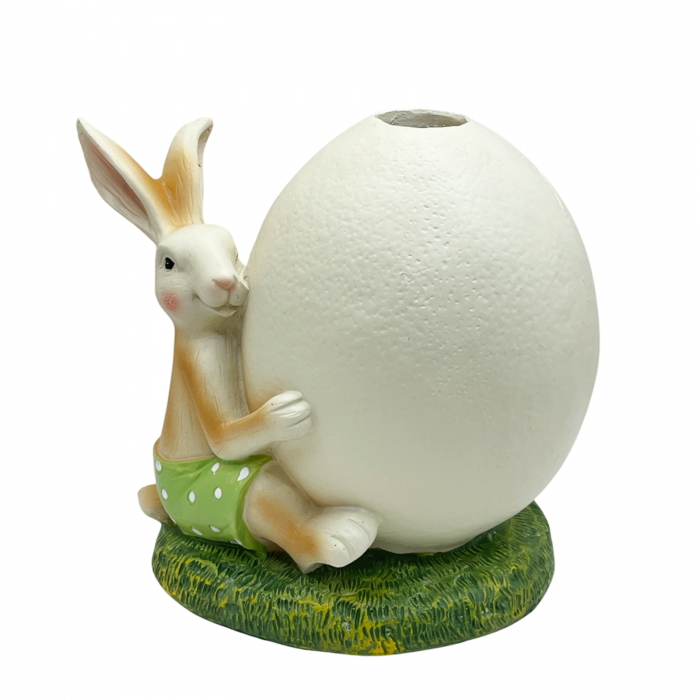 Iepure decorativ cu Vaza ou BERNARD, 15x16cm [1]