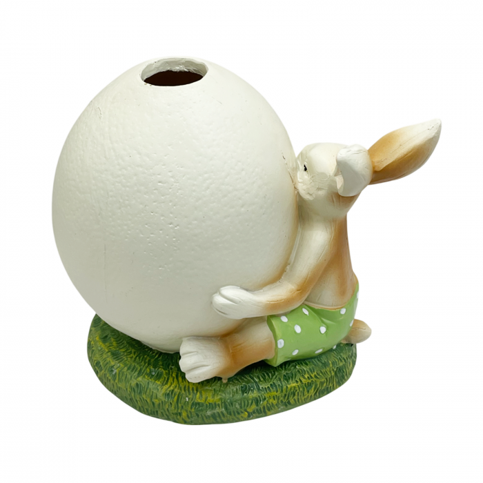 Iepure decorativ cu Vaza ou BERNARD, 15x16cm [2]
