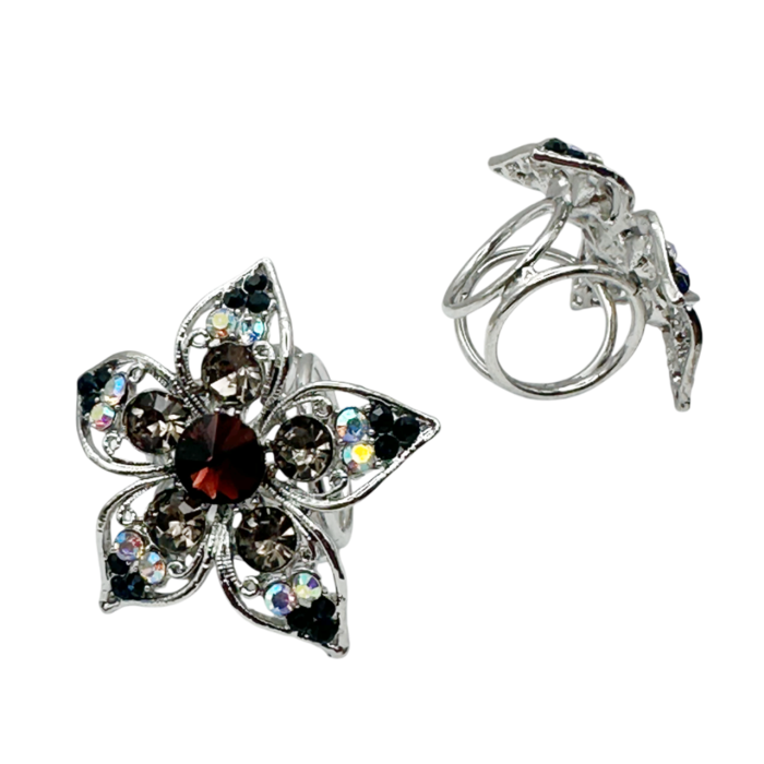 Inel pentru esarfa COLETTE, Argintiu, 4.5cm [1]