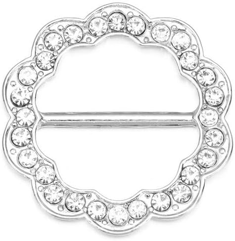 Inel pentru esarfa sau camasa MONIQUE, Argintiu, 4cm [4]