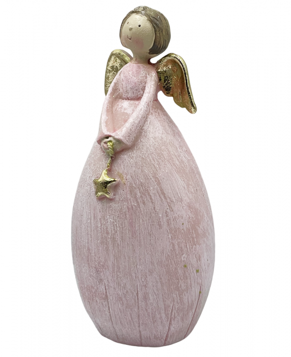 Inger decorativ CELESTE, Roz, 17cm [2]