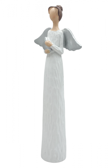 Inger decorativ LAILA, Alb, 20cm [1]