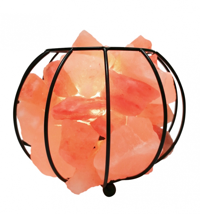 Lampa cu sare Himalaya CANASTA, 16x13cm [2]