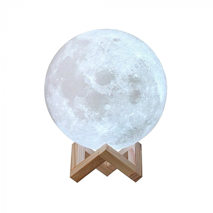Lampa luna 3D LED Moonlight, Alb [1]