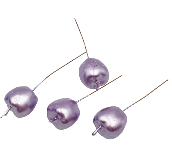 Set 3 mere decorative pe bat BRIGHT, Mov lila [1]