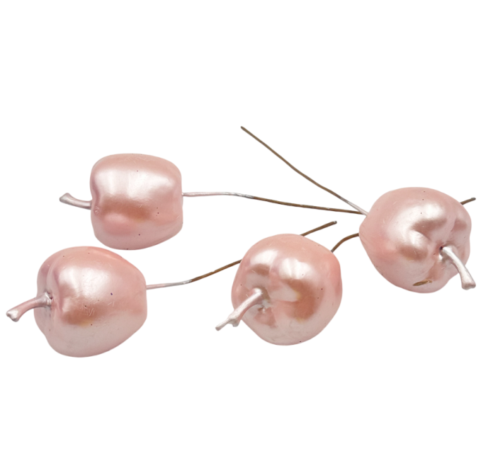 Set 4 mere decorative pe bat BRIGHT, Roz [1]