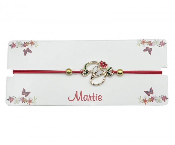 Martisor - Bratara snur elastic cu Ghiocel, SPRING [1]