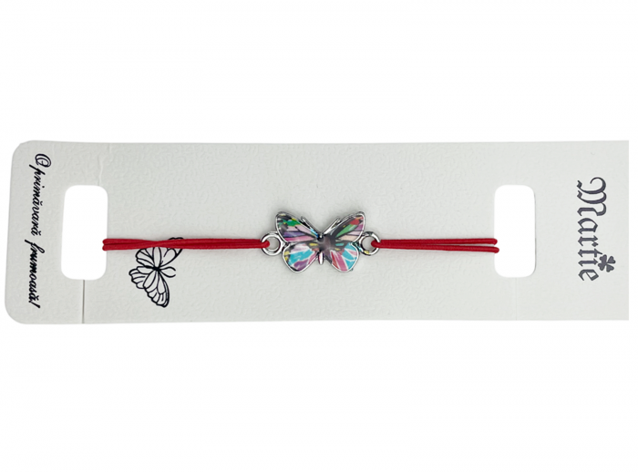 Martisor - Bratara snur elastic cu Fluture, DIDDY [2]
