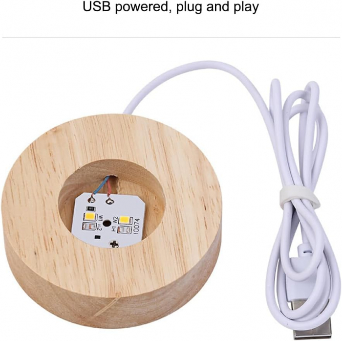 Lampa decorativa cu Glob cristalin 3D SOLAR SYSTEM, 7x8cm [4]
