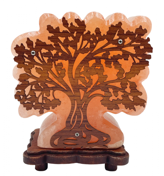 Lampa cu sare Himalaya TREE OF LIFE, 14x22cm [1]