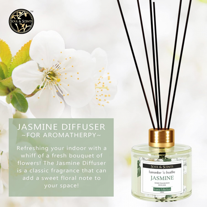 Odorizant camera cu betisoare JASMINE, S&S India, 120 ml [2]