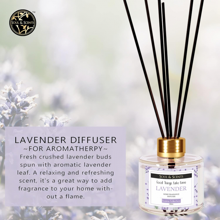 Odorizant camera cu betisoare LAVENDER, S&S India [2]