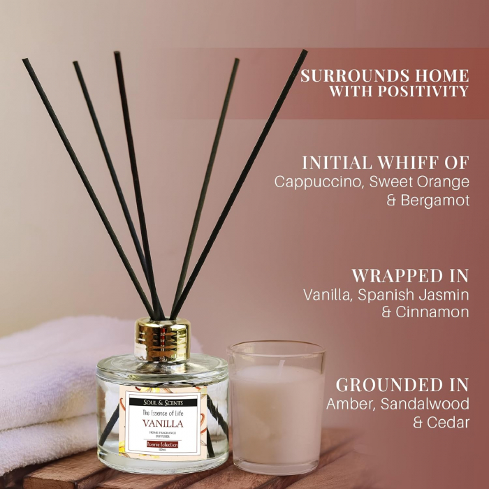 Odorizant camera cu betisoare VANILLA, S&S India, 120 ml [2]