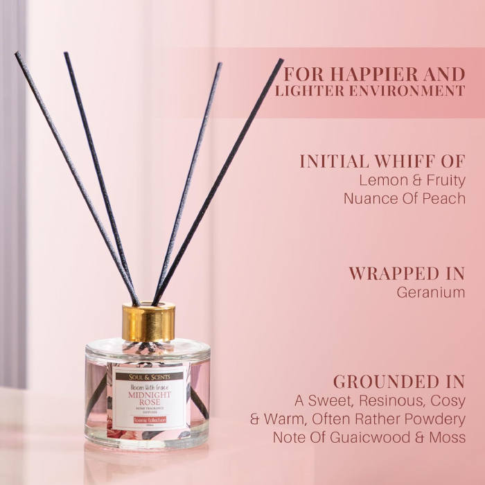 Odorizant camera cu betisoare MIDNIGHT ROSE, S&S India [2]