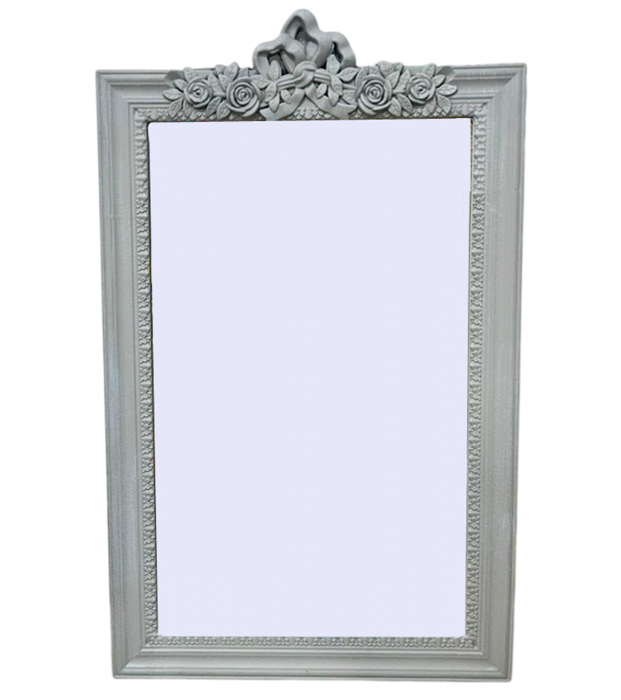 Oglinda de perete VICTORIA, Rama gri, 40x60cm [1]