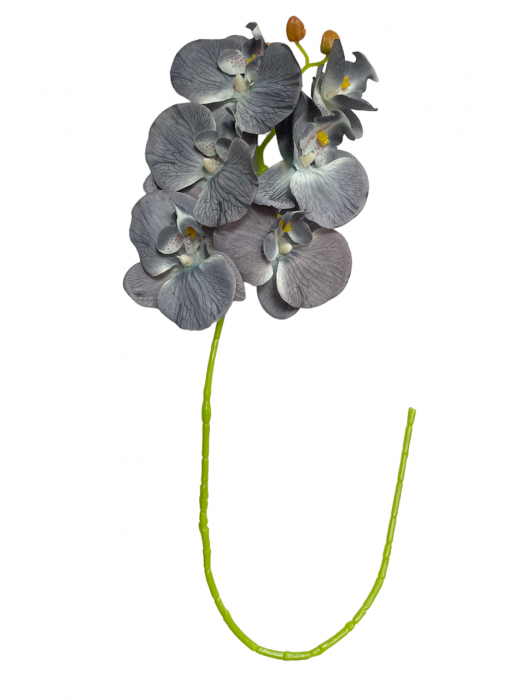 Orhidee artificiala GLORIA, Albastru ocean, 60cm [3]