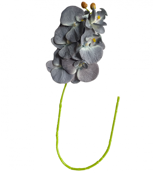 Orhidee artificiala GLORIA, Albastru ocean, 60cm [2]
