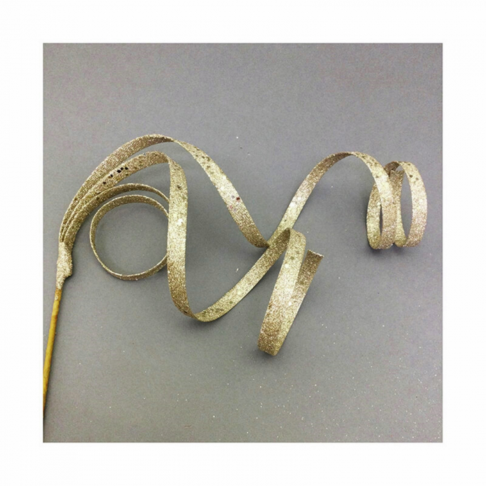 Ornament brad Craciun CURLY, Auriu, 30cm [3]