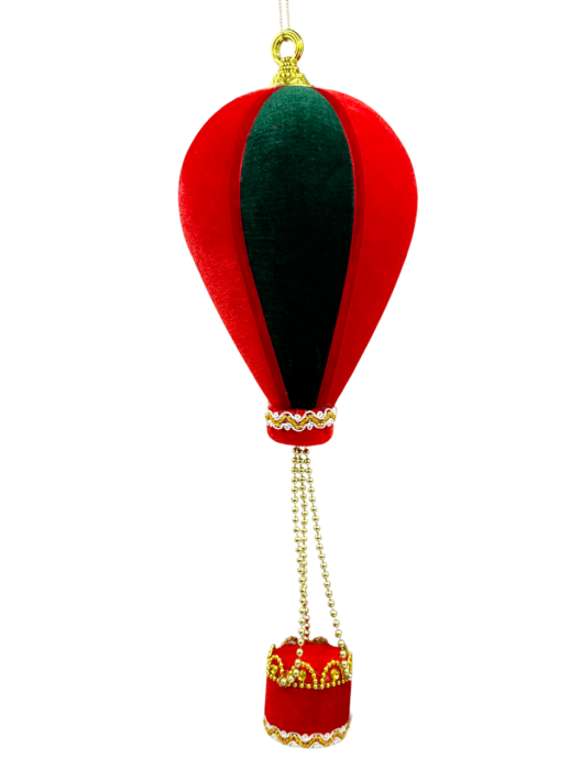 Ornament brad Craciun Nacela CHARM, Rosu/ Verde, 11x33cm [1]