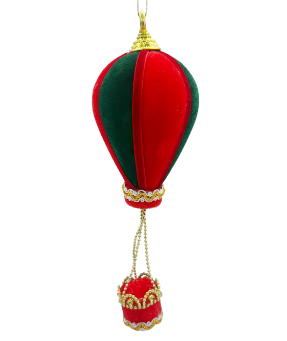 Ornament brad Craciun Nacela CHARM, Rosu/ Verde, 7x22cm [1]