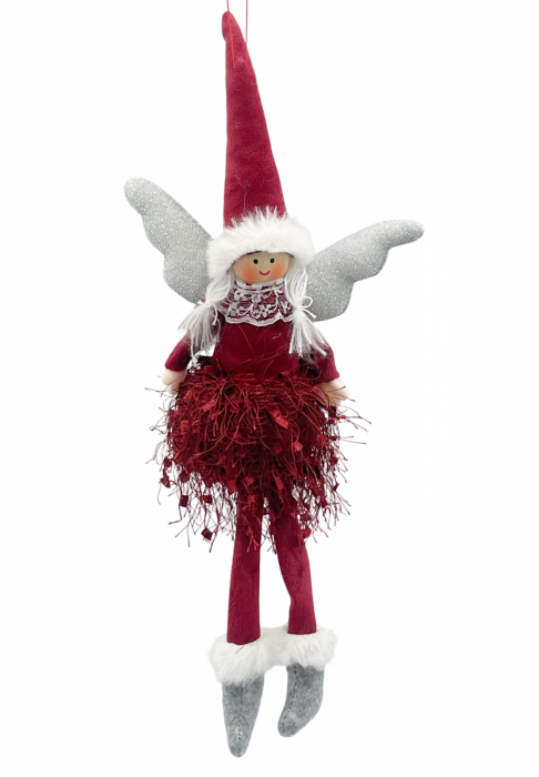 Ornament brad Craciun Zana ELISE, Burgundy, 30cm [1]