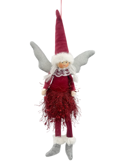 Ornament brad Craciun Zana ELISE, Burgundy, 30cm [2]