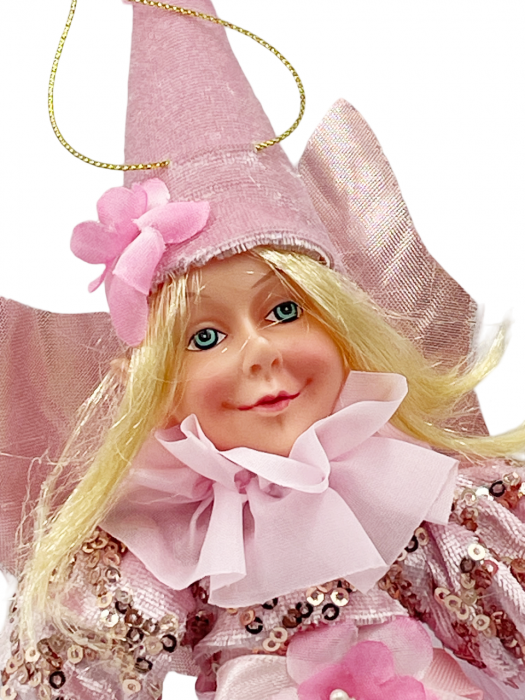 Ornament brad Craciun Zana SARA, Roz, 30cm [2]