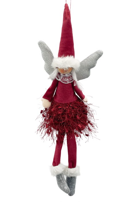 Ornament brad Craciun Zana ELISE, Burgundy, 30cm [2]