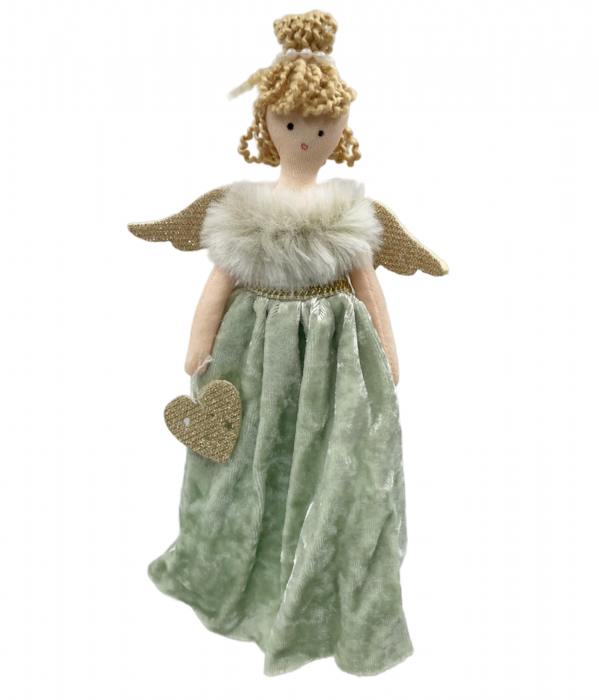 Ornament brad Craciun Zana ZORA, Verde menta, 20cm [2]