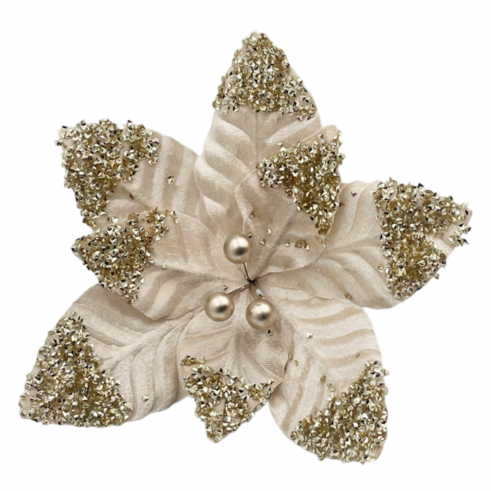 Ornament brad Craciunita JOLLY, Sampanie, 20cm [1]