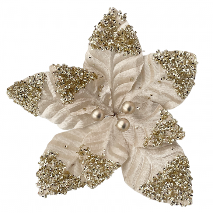 Ornament brad Craciunita JOLLY, Sampanie, 20cm [2]