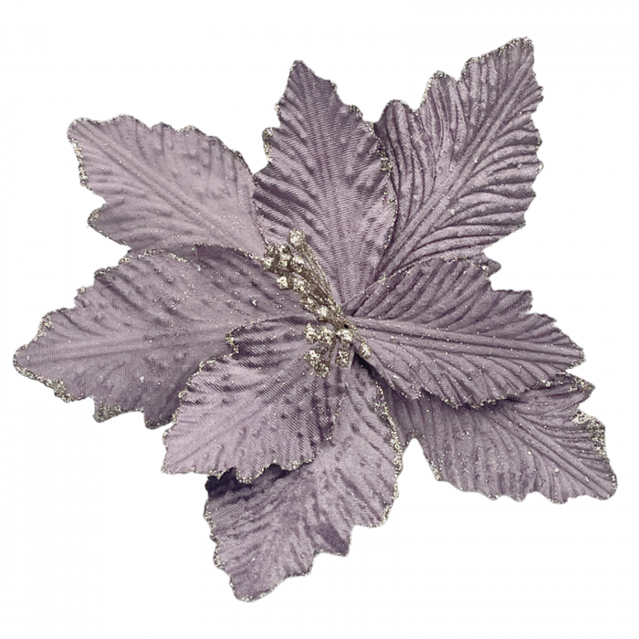 Ornament brad Craciunita CAROL, Mov prafuit, 25cm [1]