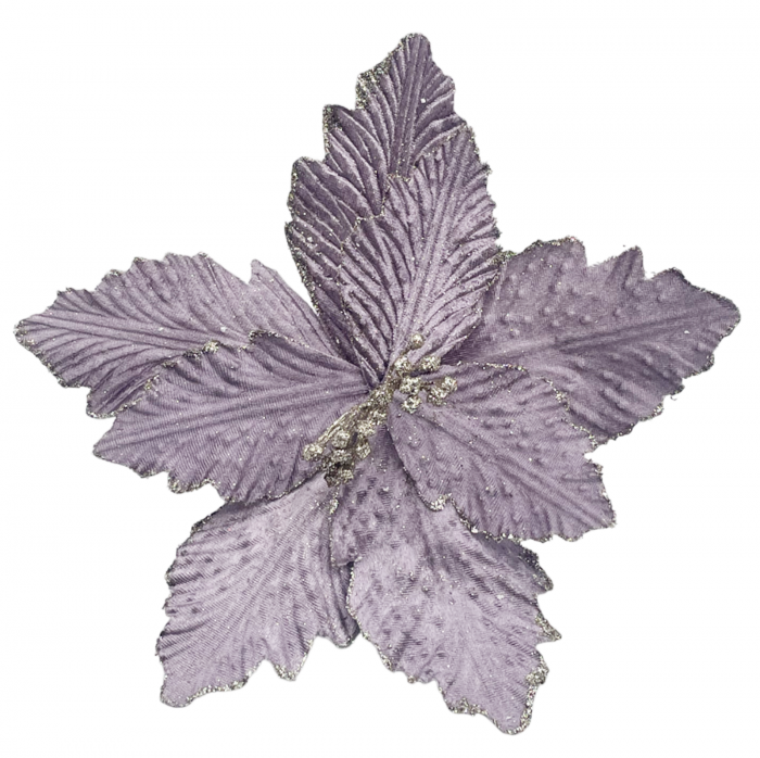 Ornament brad Craciunita CAROL, Mov prafuit, 25cm [2]