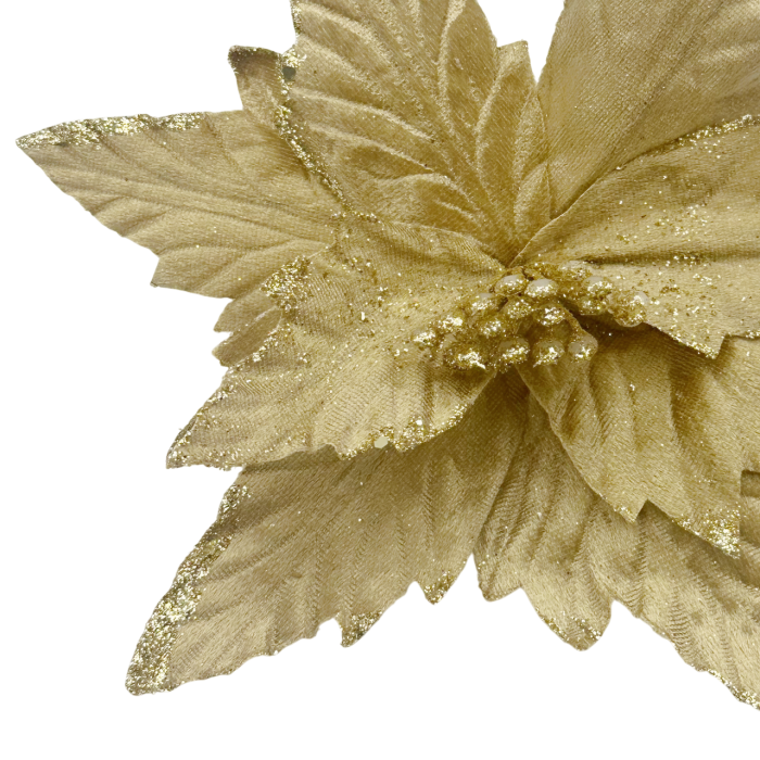 Ornament brad Craciunita BRIGHT, Auriu [2]