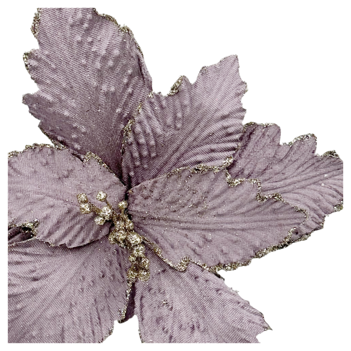 Ornament brad Craciunita CAROL, Mov prafuit, 25cm [2]