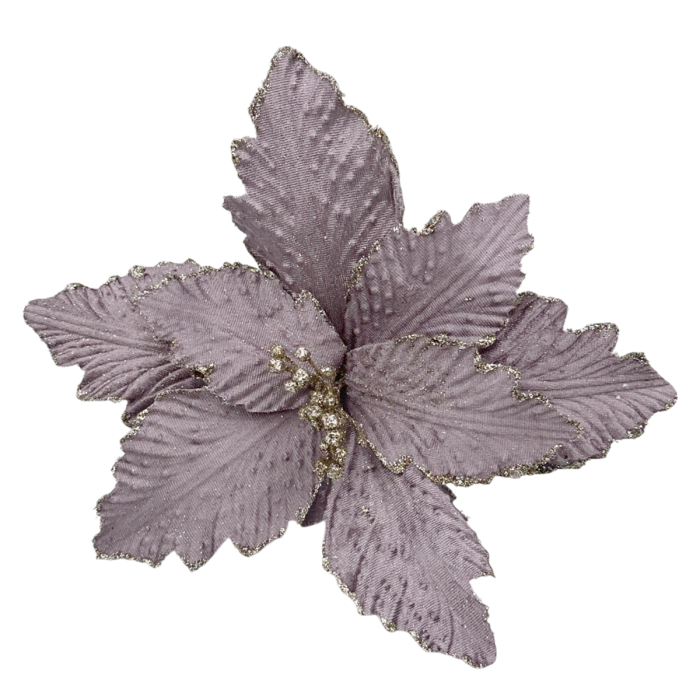 Ornament brad Craciunita CAROL, Mov prafuit, 25cm [1]