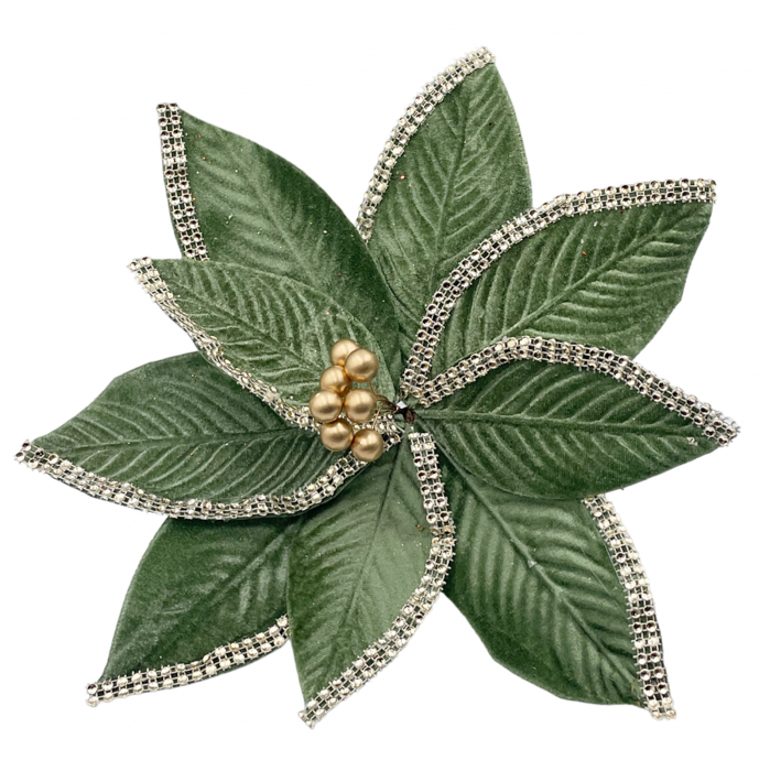 Ornament brad Craciunita CLARICE, Verde, 30cm [1]