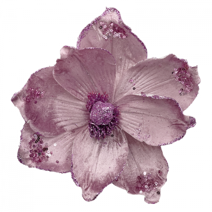 Ornament brad Magnolie CHARM, Roz lavanda, 25cm [3]