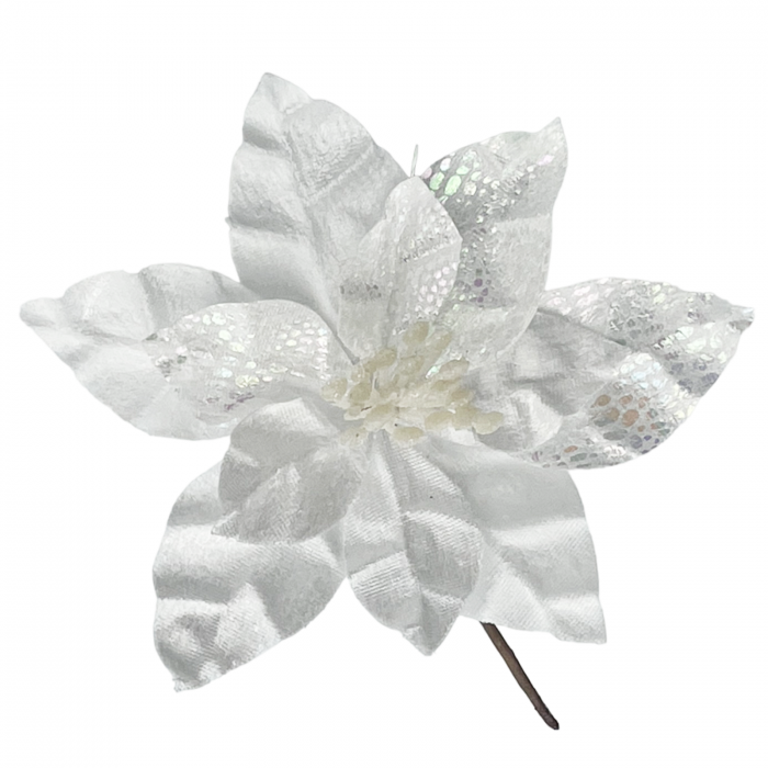 Ornament brad Craciunita HOPE, Alb, 18cm [3]