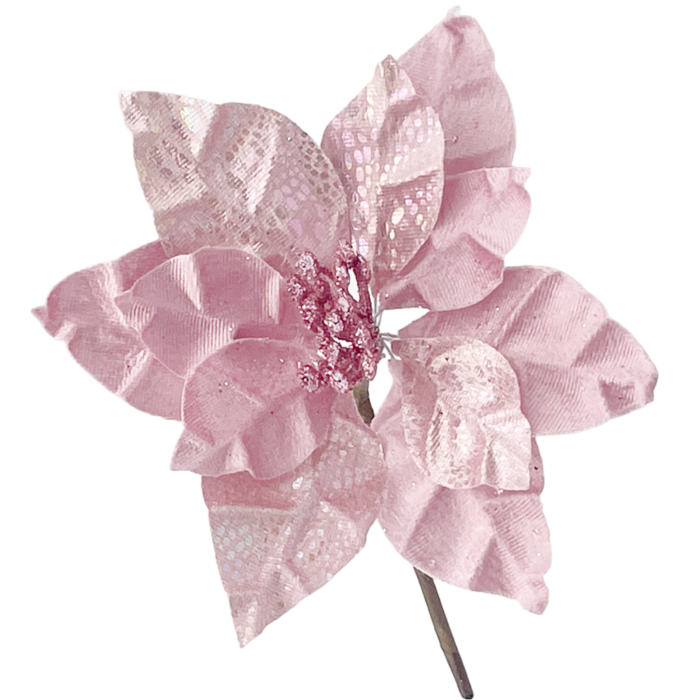 Ornament brad Craciunita HOPE, Roz, 18cm [3]