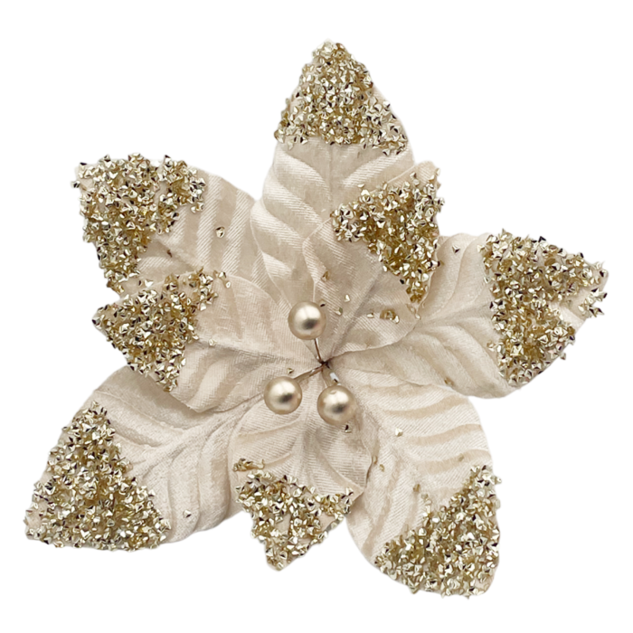 Ornament brad Craciunita JOLLY, Sampanie, 20cm [3]