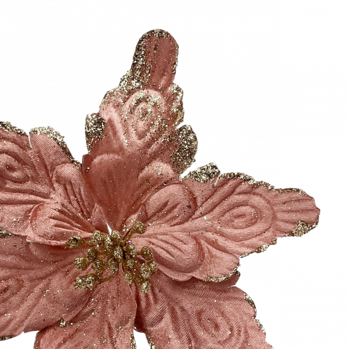 Ornament brad Craciunita KARA, Roz prafuit, 20cm [2]