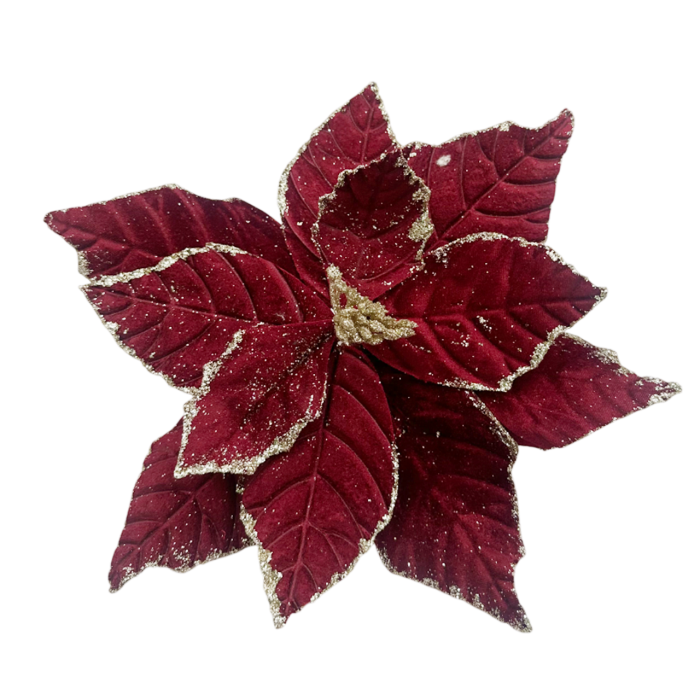Ornament brad Craciunita LOVELY, Burgundy, 25cm [2]
