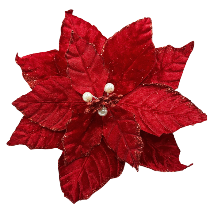 Ornament brad Craciunita LOVELY, Rosu, 25cm [4]