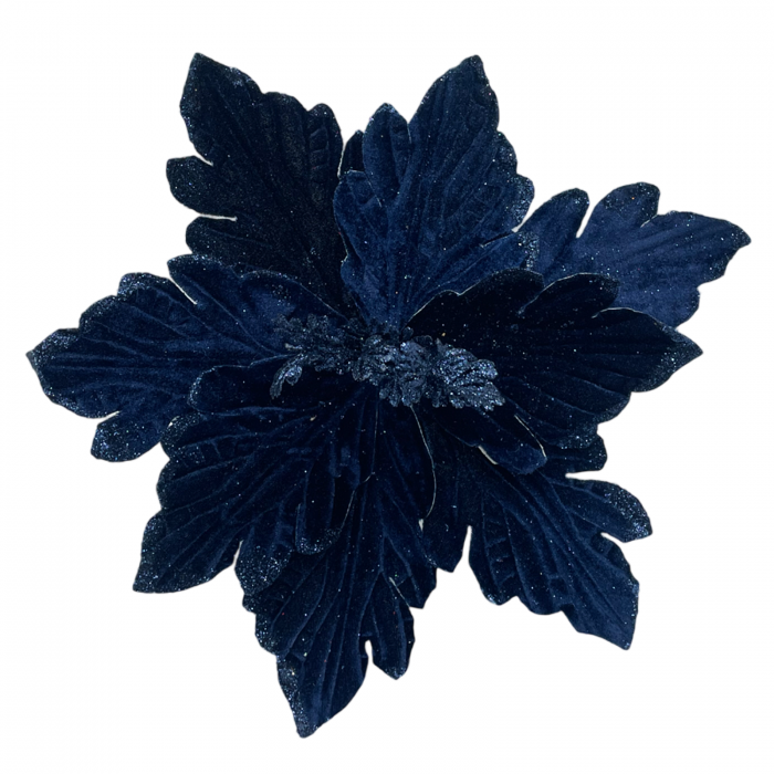 Ornament brad Craciunita LOVELY, Albastru inchis, 25cm [1]